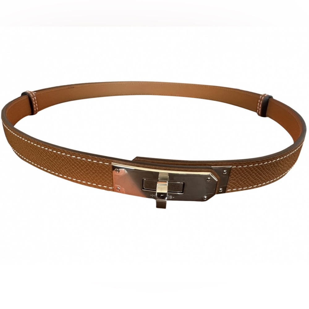 Hermes Kelly Buckle Belt - Gold with Palladium hardware